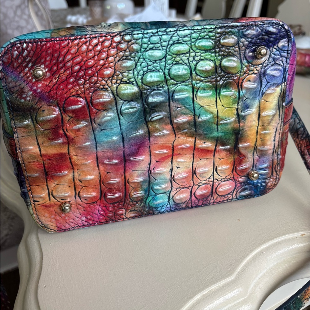 Brahmin multi color large  Melbourne bucket - Picture 5 of 8